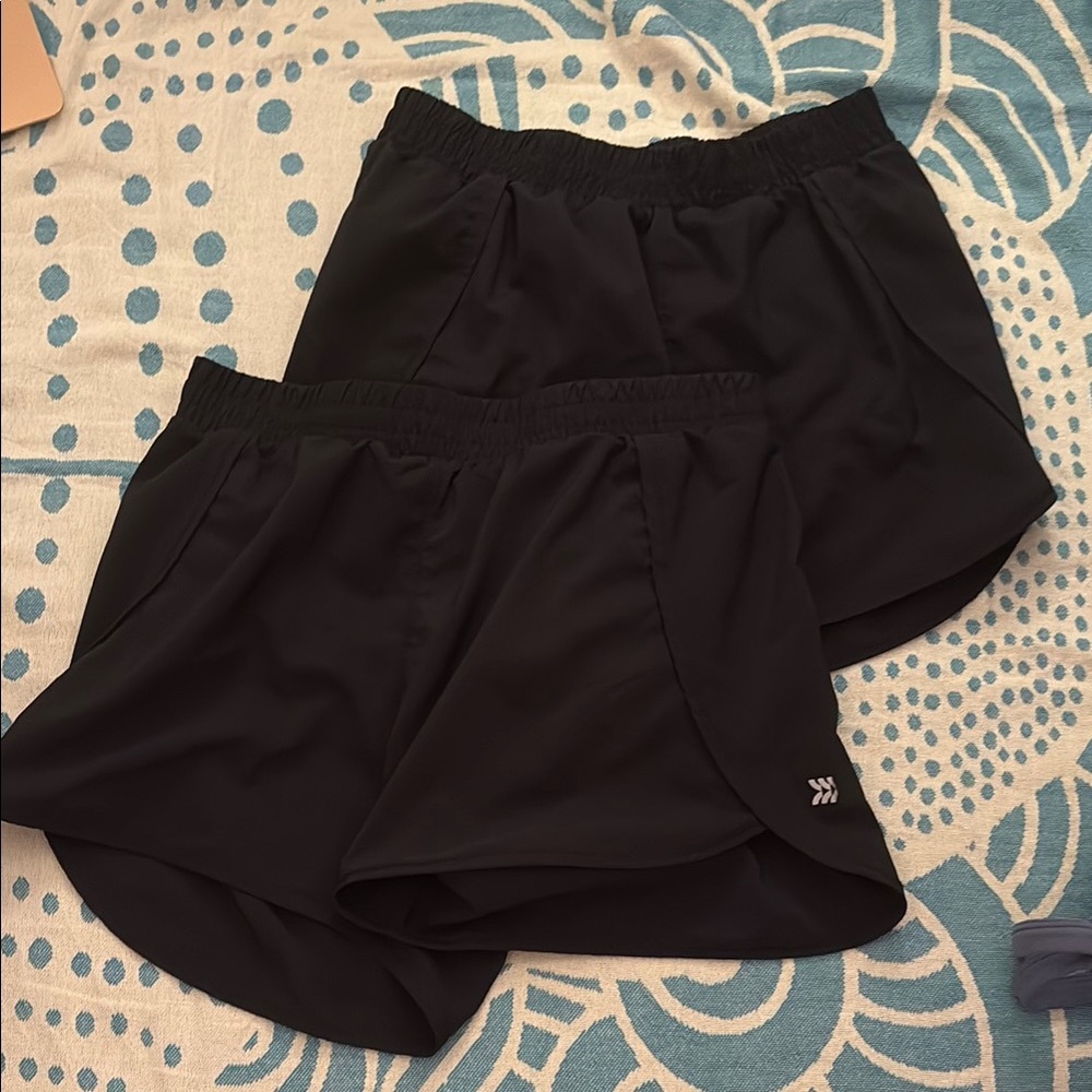 Women's Black Athletic Shorts
